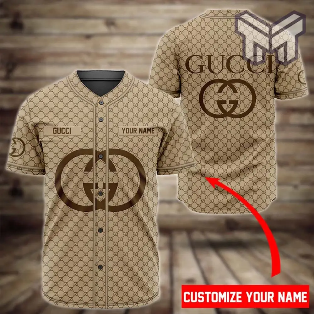 Personalized Gucci Baseball Jersey Shirt Luxury Clothing Clothes Sport Outfit For Men Women Hot  Type01