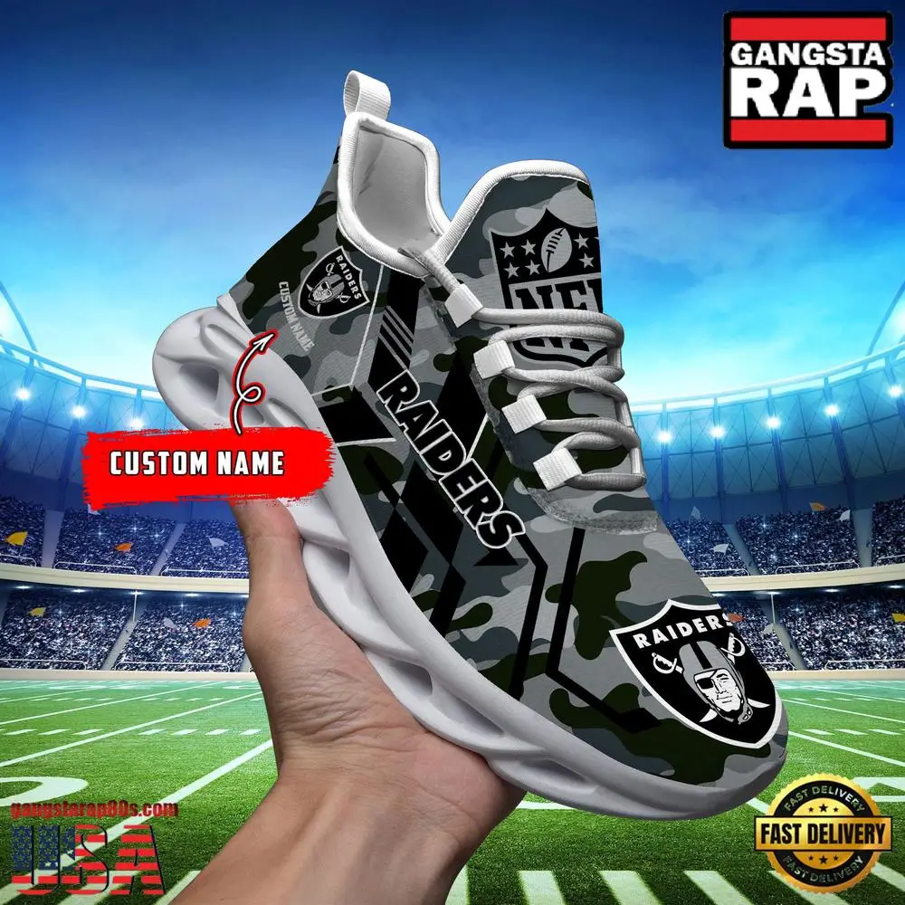 Personalized Las Vegas Raiders NFL Sport Team Clunky Max Soul Shoes