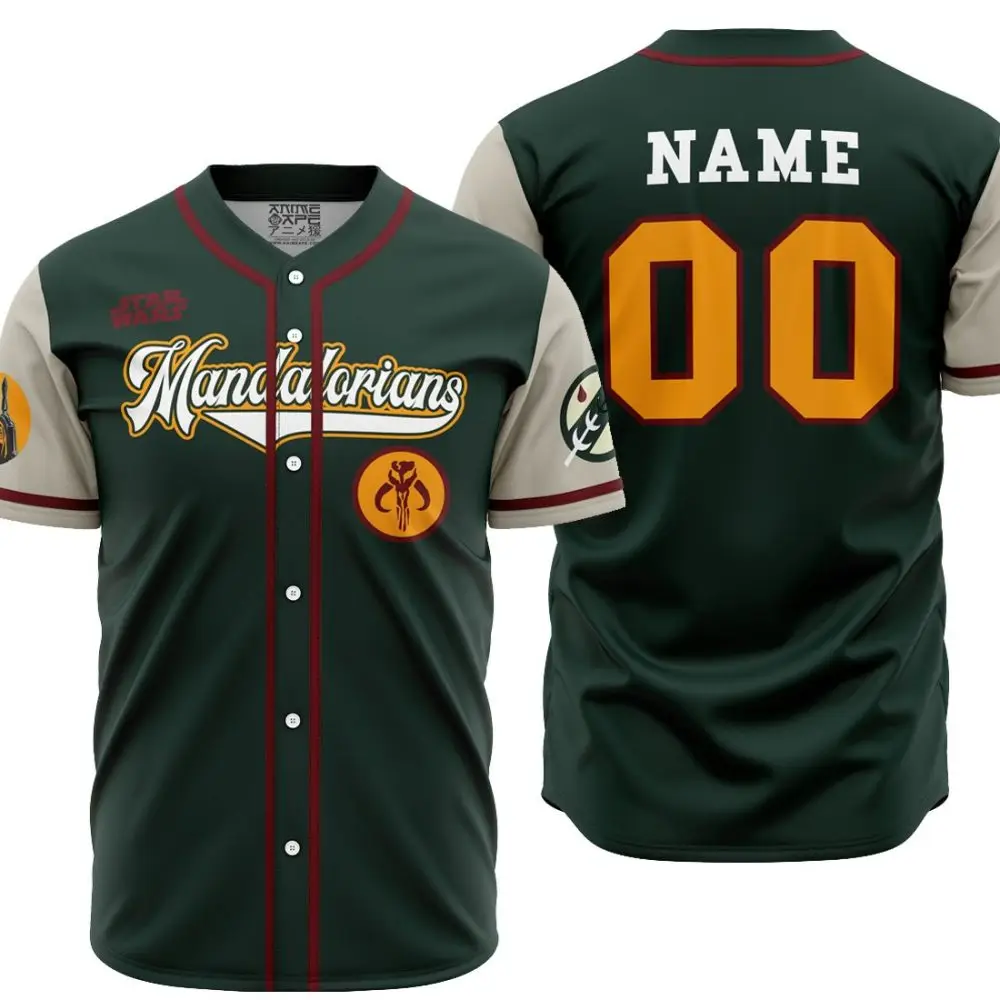 Personalized Mandalorians Boba Fett Star Wars Baseball Jersey