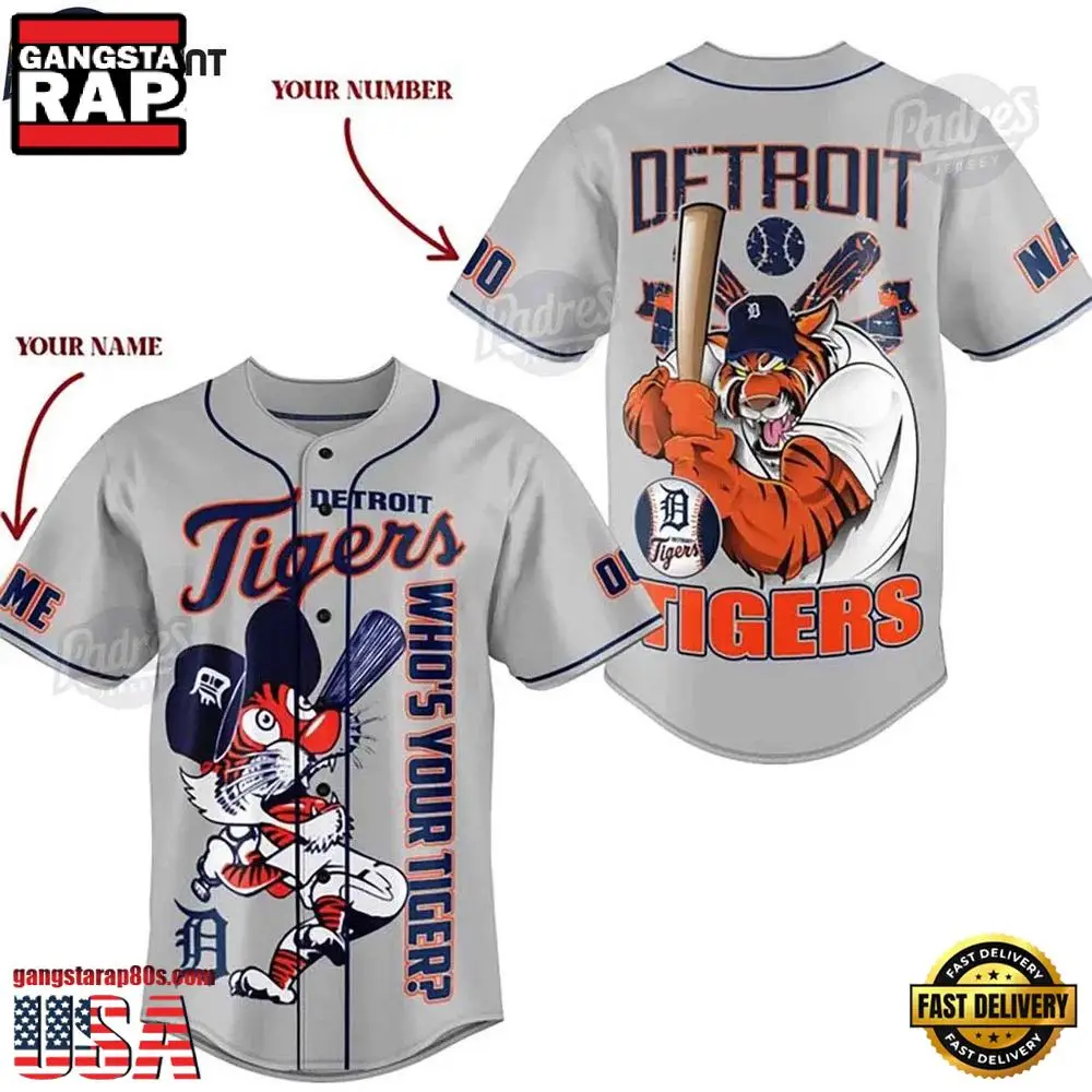 Personalized MLB Detroit Tiger Summer Baseball Jersey Shirt
