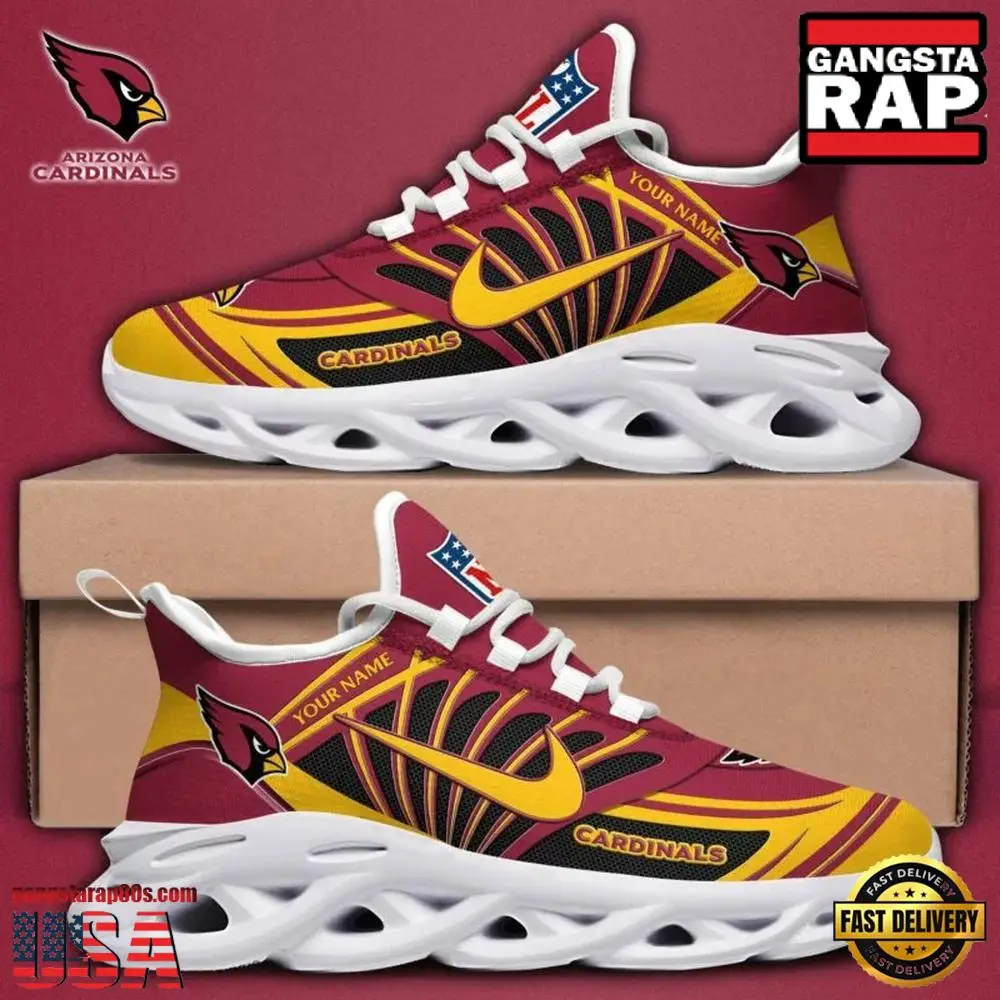 Personalized NFL Arizona Cardinals Team Logo Max Soul Shoes