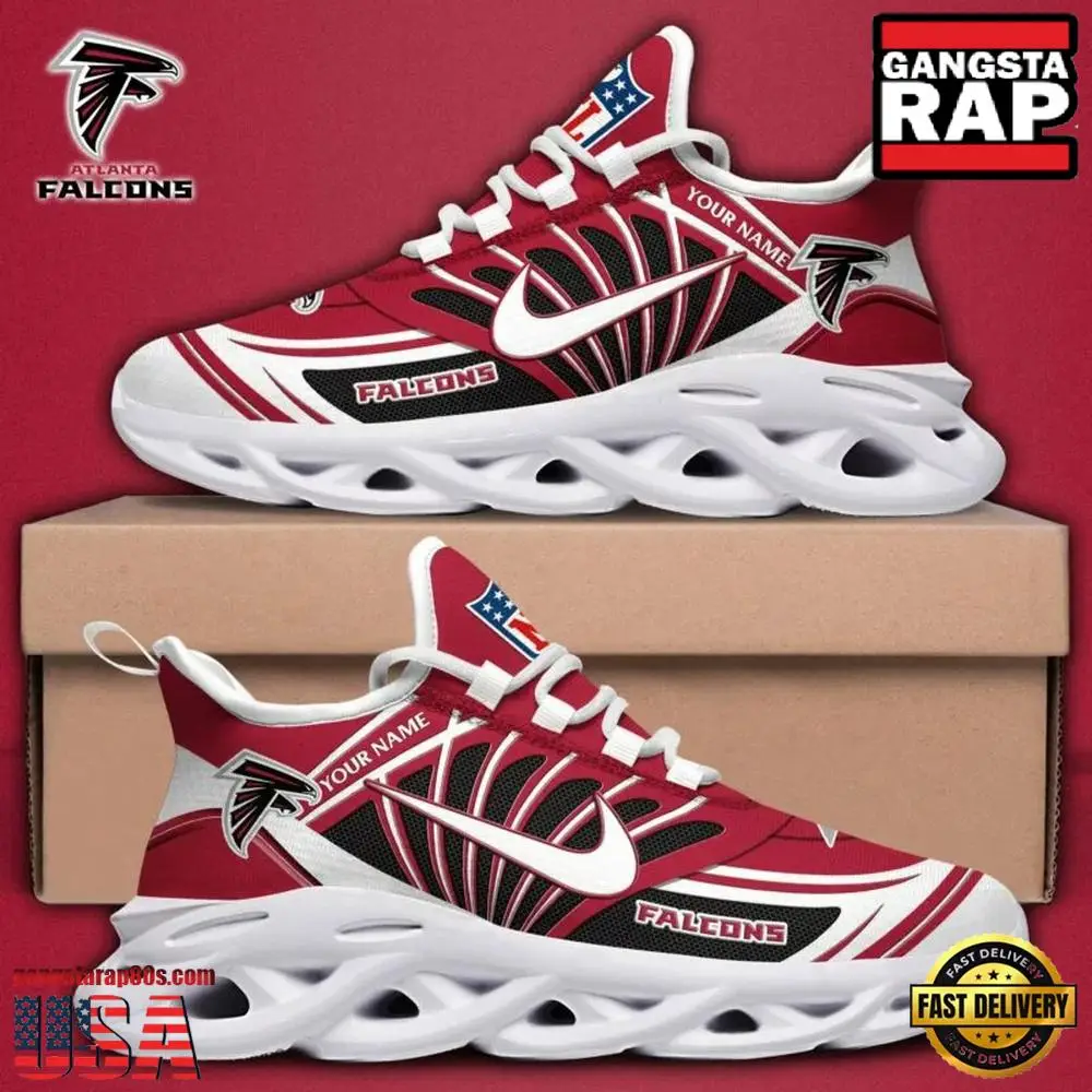Personalized NFL Atlanta Falcons Team Logo Max Soul Shoes