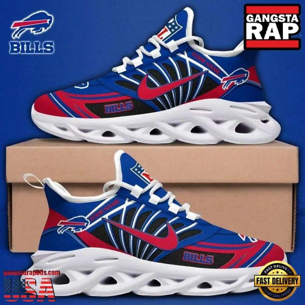 Personalized NFL Buffalo Bills Team Logo Max Soul Shoes