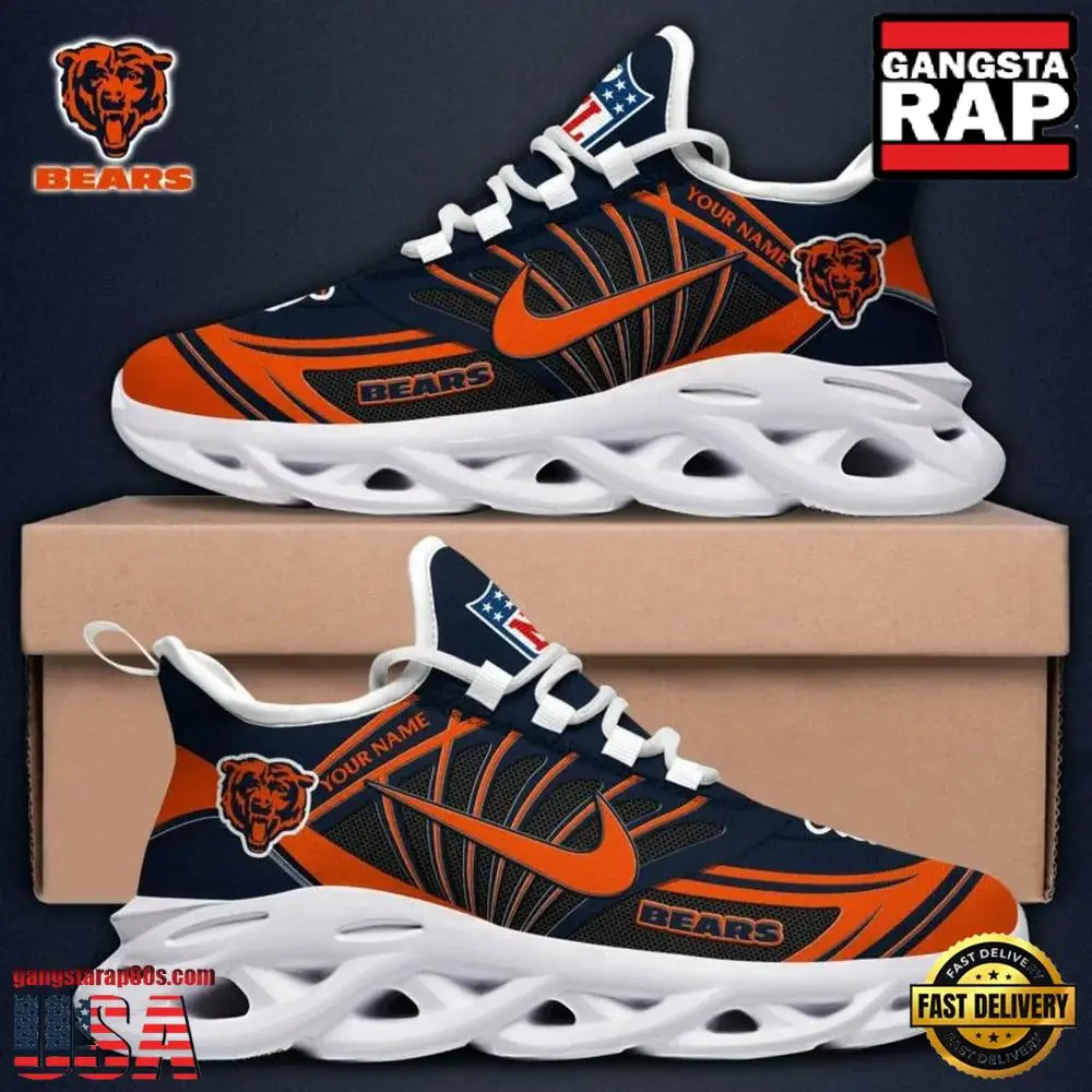 Personalized NFL Chicago Bears Team Logo Max Soul Shoes