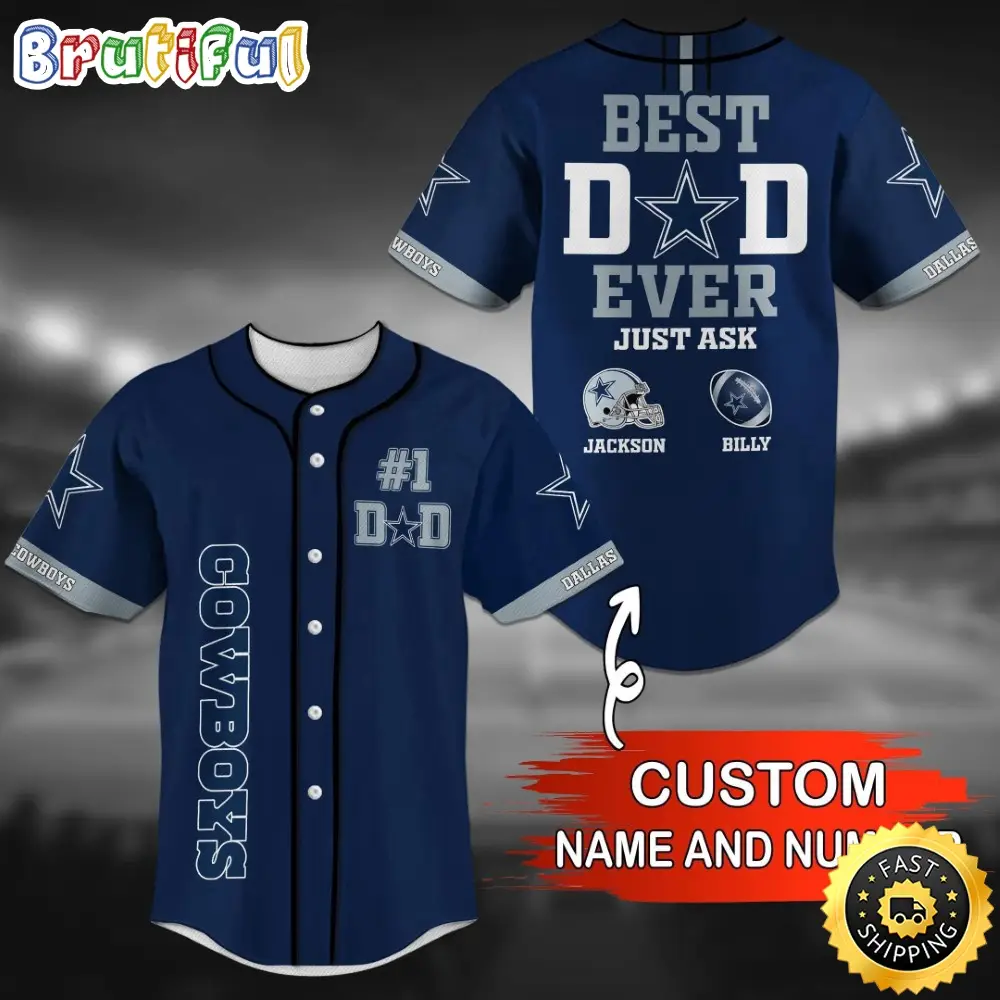 Personalized NFL Dallas Cowboys Baseball Jersey Iconic Baseball Wear