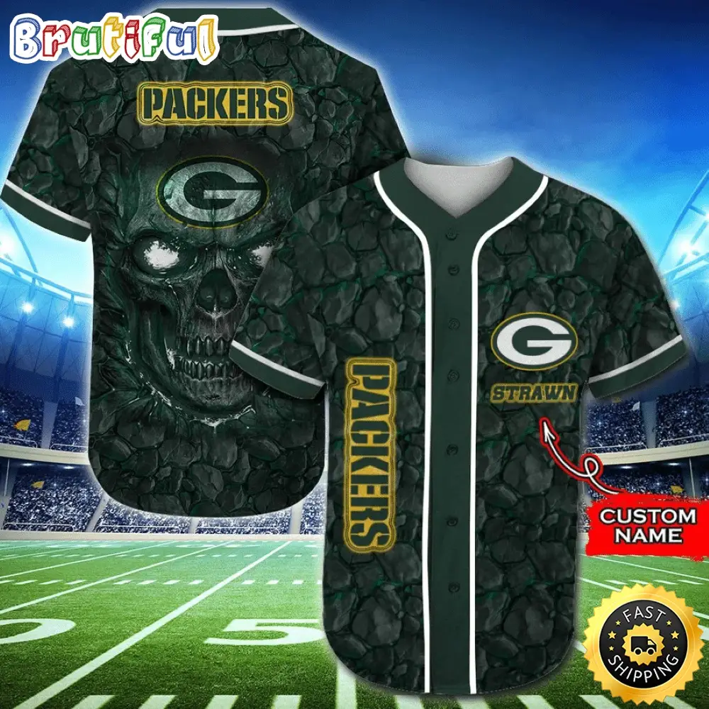 Personalized NFL Green Bay Packers Baseball Jersey Dynamic Team Shirts
