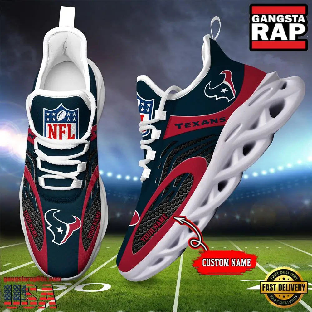 Personalized NFL Houston Texans Max Soul Shoes