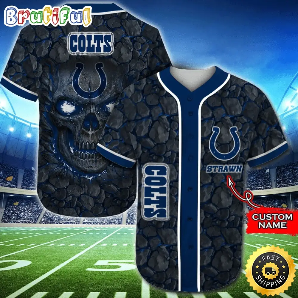 Personalized NFL Indianapolis Colts Baseball Jersey Essential Team Tops