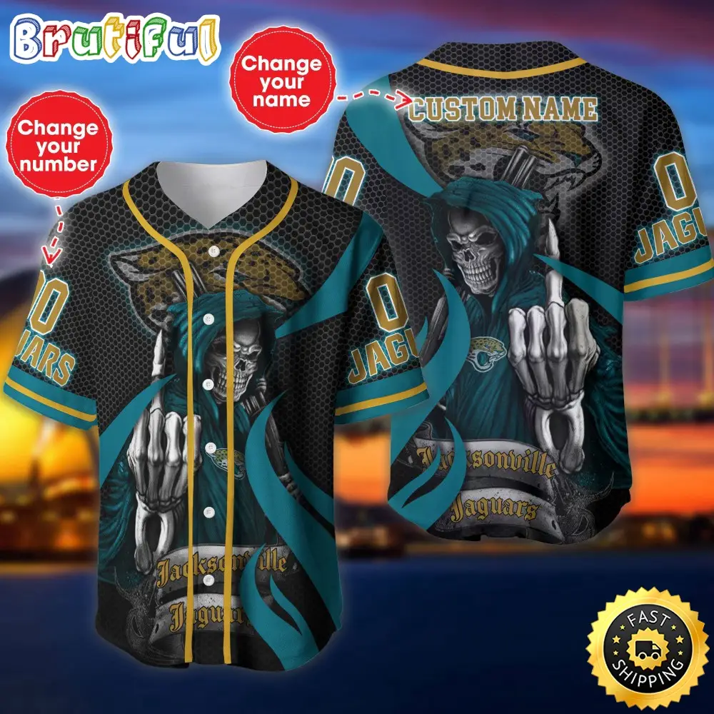 Personalized NFL Jacksonville Jaguars Baseball Jersey Iconic Baseball Wear