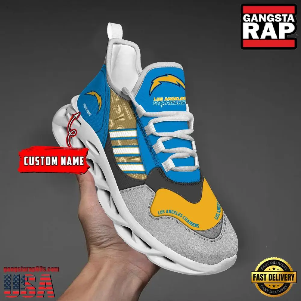 Personalized NFL Los Angeles Chargers Clunky Sport Max Soul Shoes