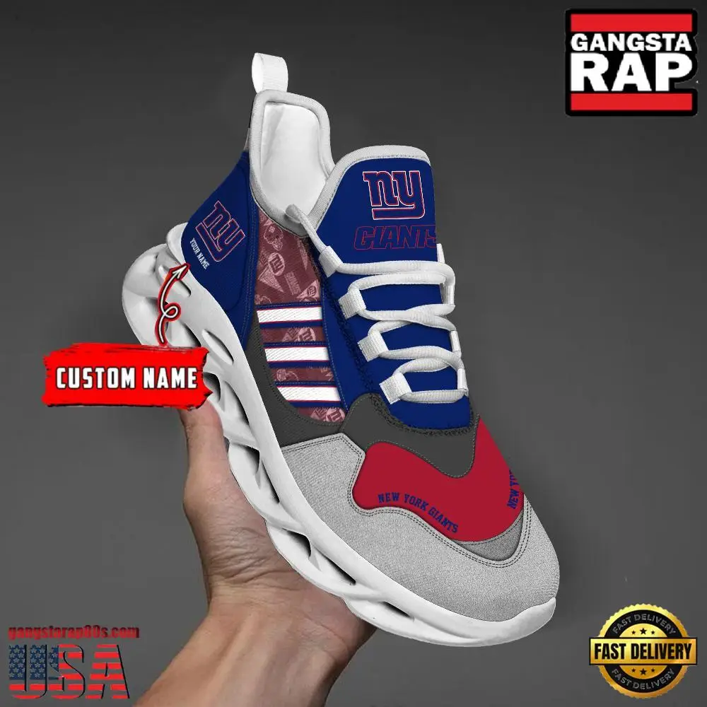 Personalized NFL New York Giants Clunky Sport Max Soul Shoes