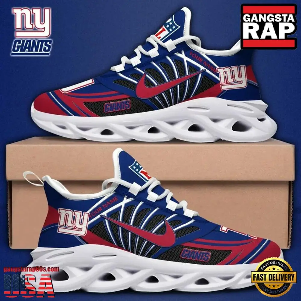 Personalized NFL New York Giants Team Logo Max Soul Shoes