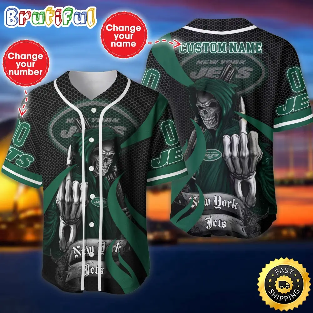 Personalized NFL New York Jets Baseball Jersey Iconic Baseball Wear