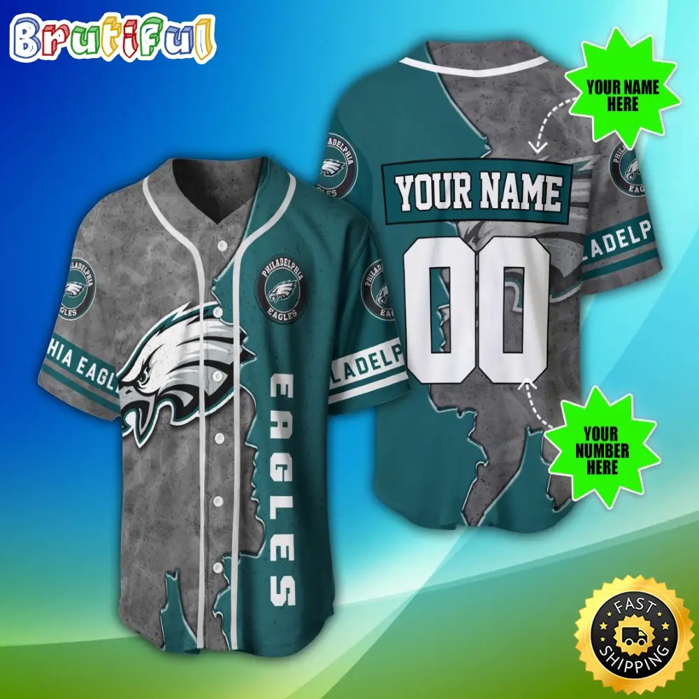 Personalized NFL Philadelphia Eagles Baseball Jersey Fan Favorite Jerseys