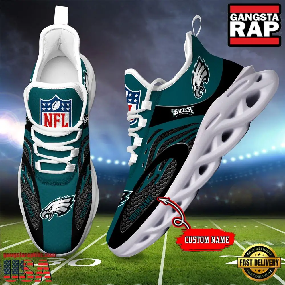 Personalized NFL Philadelphia Eagles Max Soul Shoes Personalized NFL Philadelphia Eagles Max Soul Shoes - Image 1