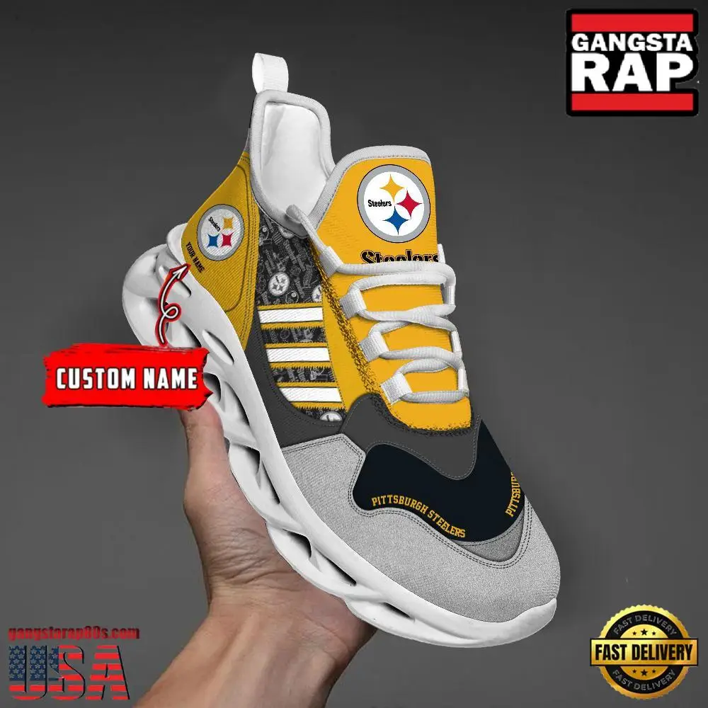 Personalized NFL Pittsburgh Steelers Clunky Sport Max Soul Shoes