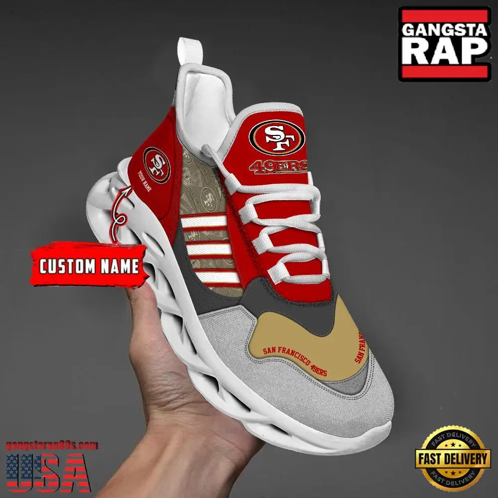 Personalized NFL San Francisco 49ers Clunky Sport Max Soul Shoes