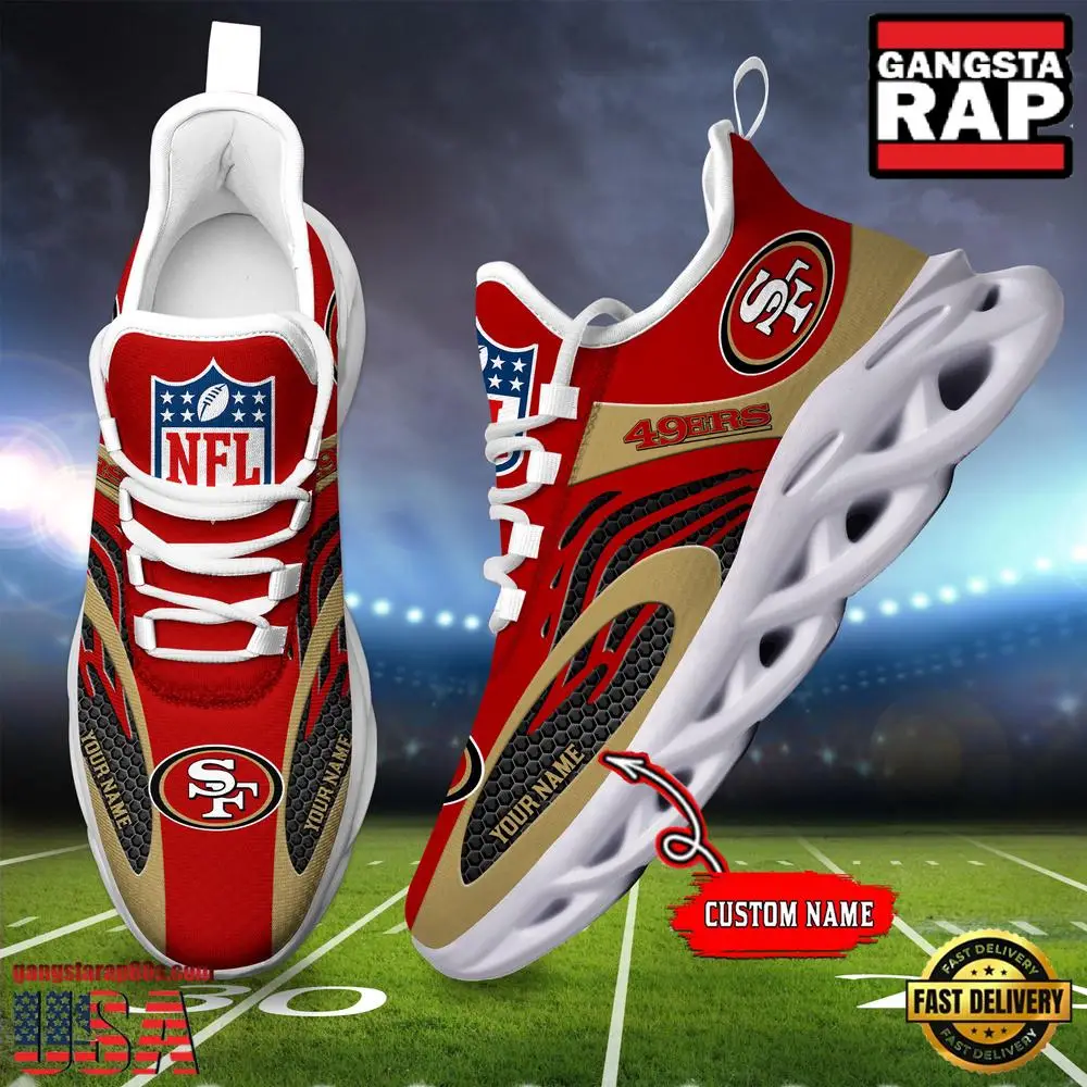 Personalized NFL San Francisco 49ers Max Soul Shoes