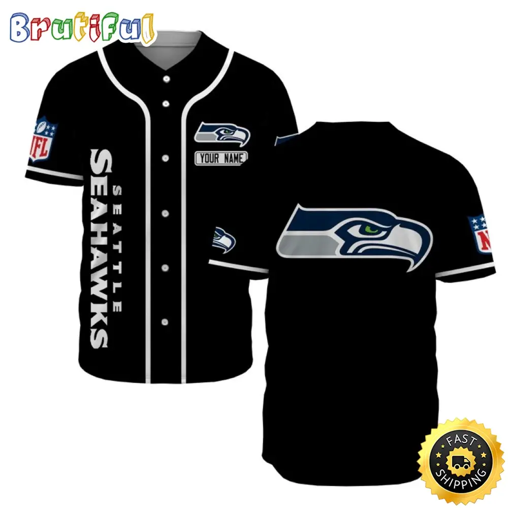 Personalized NFL Seattle Seahawks Baseball Jersey Sporty Team Jerseys