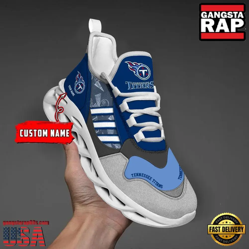 Personalized NFL Tennessee Titans Clunky Sport Max Soul Shoes