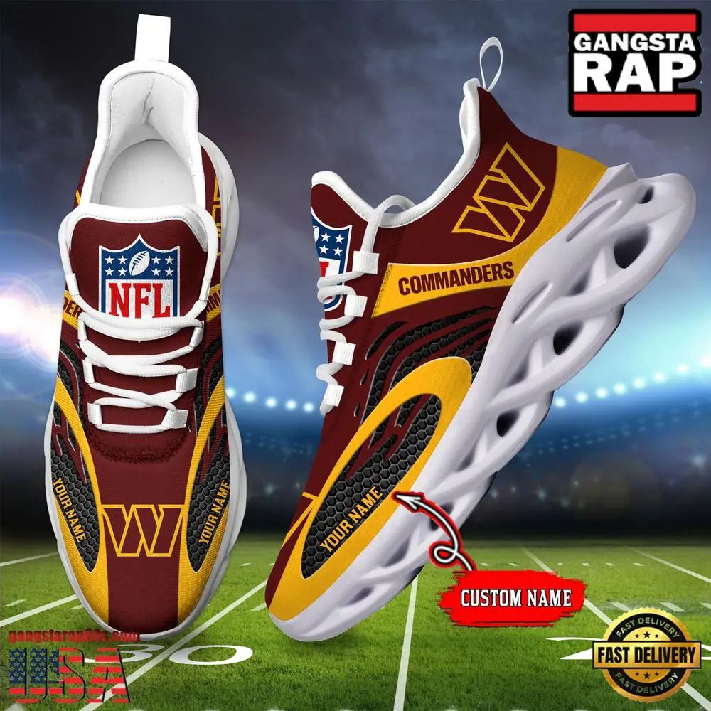 Personalized NFL Washington Commanders Max Soul Shoes