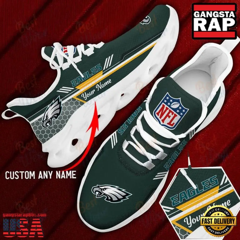 Personalized Philadelphia Eagles NFL Sport Max Soul Shoes