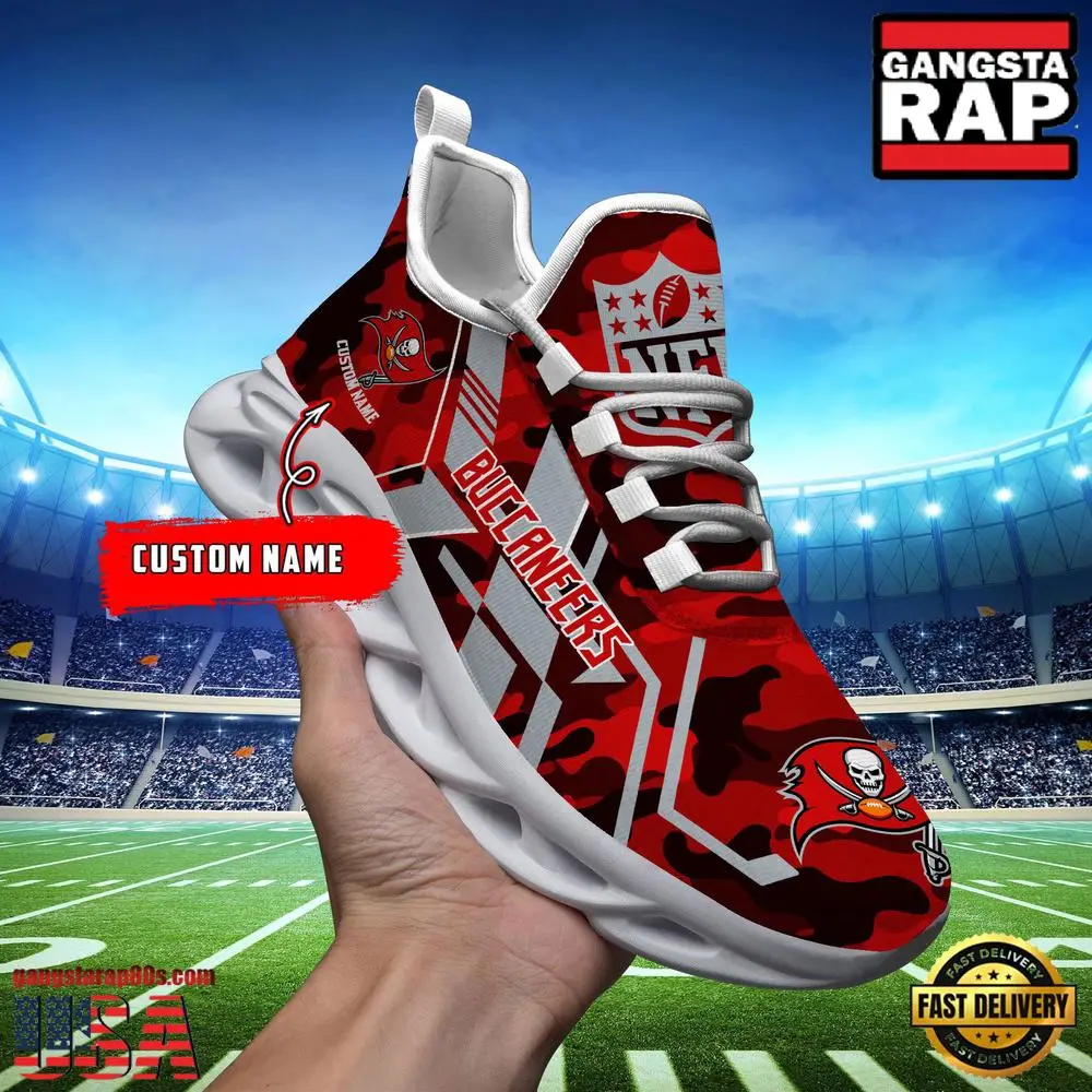 Personalized Tampa Bay Buccaneers NFL Sport Team Clunky Max Soul Shoes