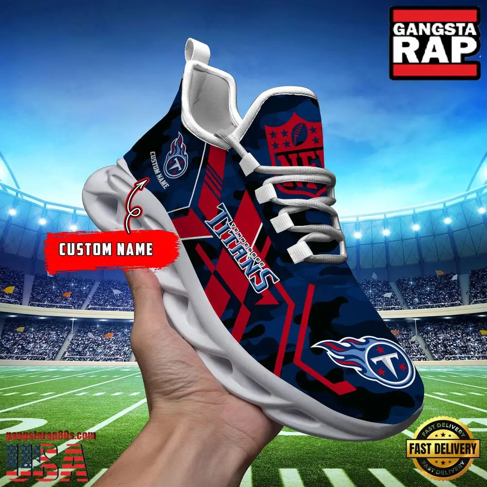 Personalized Tennessee Titans NFL Sport Team Clunky Max Soul Shoes