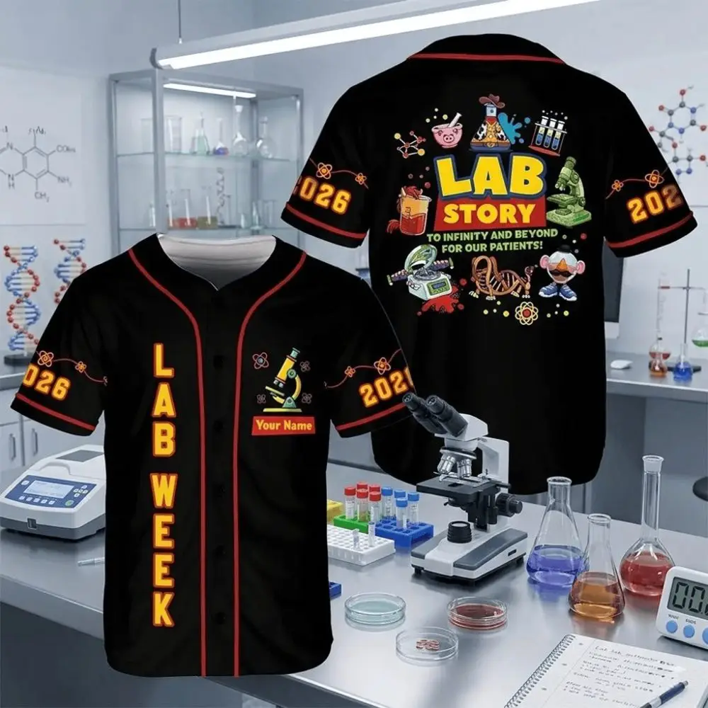 Personalized Toy Story Lab Week 2026 Baseball Jersey Birthday Gift For Son