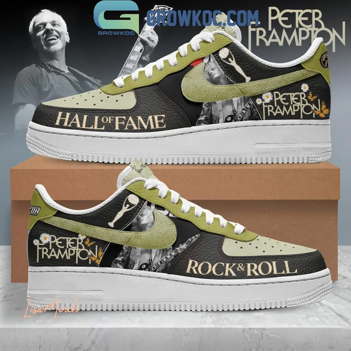Peter Frampton Rock And Roll Hall Of Fame Introduction 2024 Air Force 1 Shoes Peter Frampton Rock And Roll Hall Of Fame Introduction 2024 Air Force 1 Shoes - Image 1