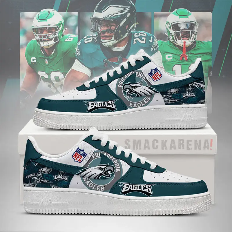 Philadelphia Eagles Air Force 1 Shoes - NFL Fan Edition | KB68