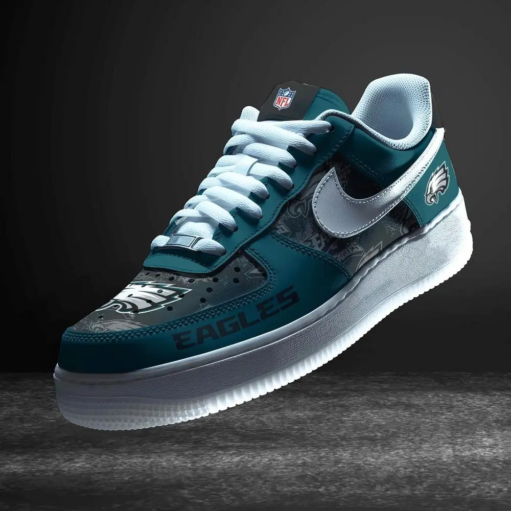 Philadelphia Eagles Personalized Version 10 AF1 Shoes Philadelphia Eagles Personalized Version 10 AF1 Shoes - Image 1