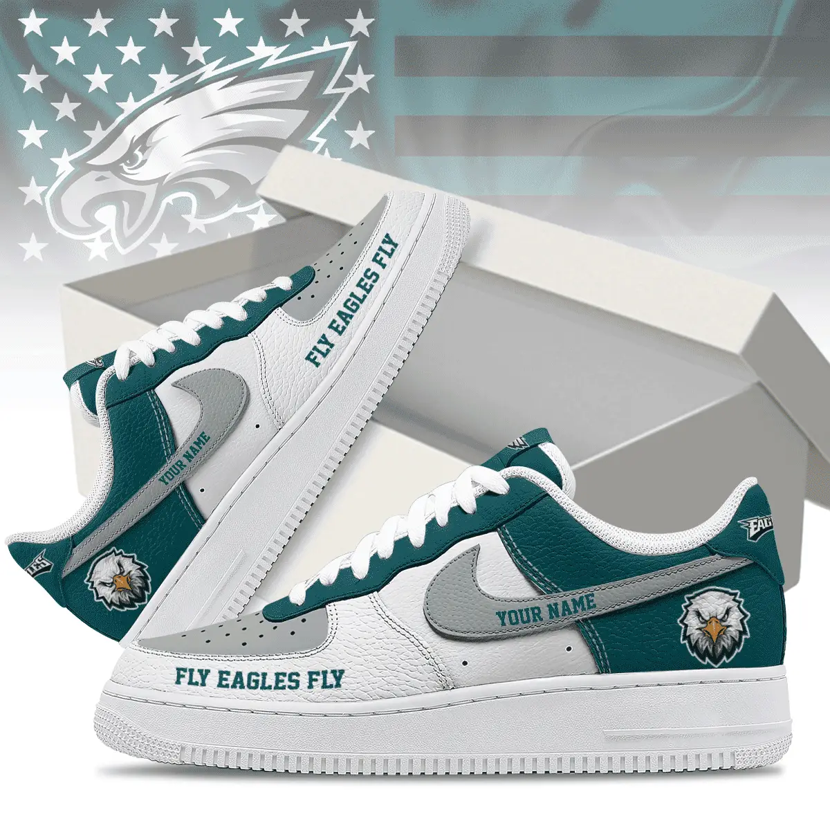 Philadelphia Eagles | Premium Air Force 1 Shoes Limited Edition NY
