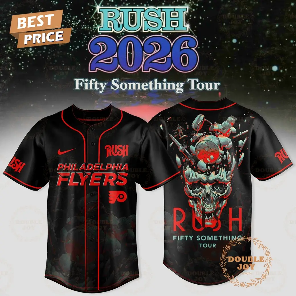 Philadelphia Flyers x RUSH Tour 2026 Baseball Jersey