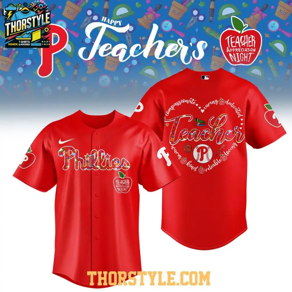 Philadelphia Phillies 2025 Teacher Appreciation Night Baseball Jersey