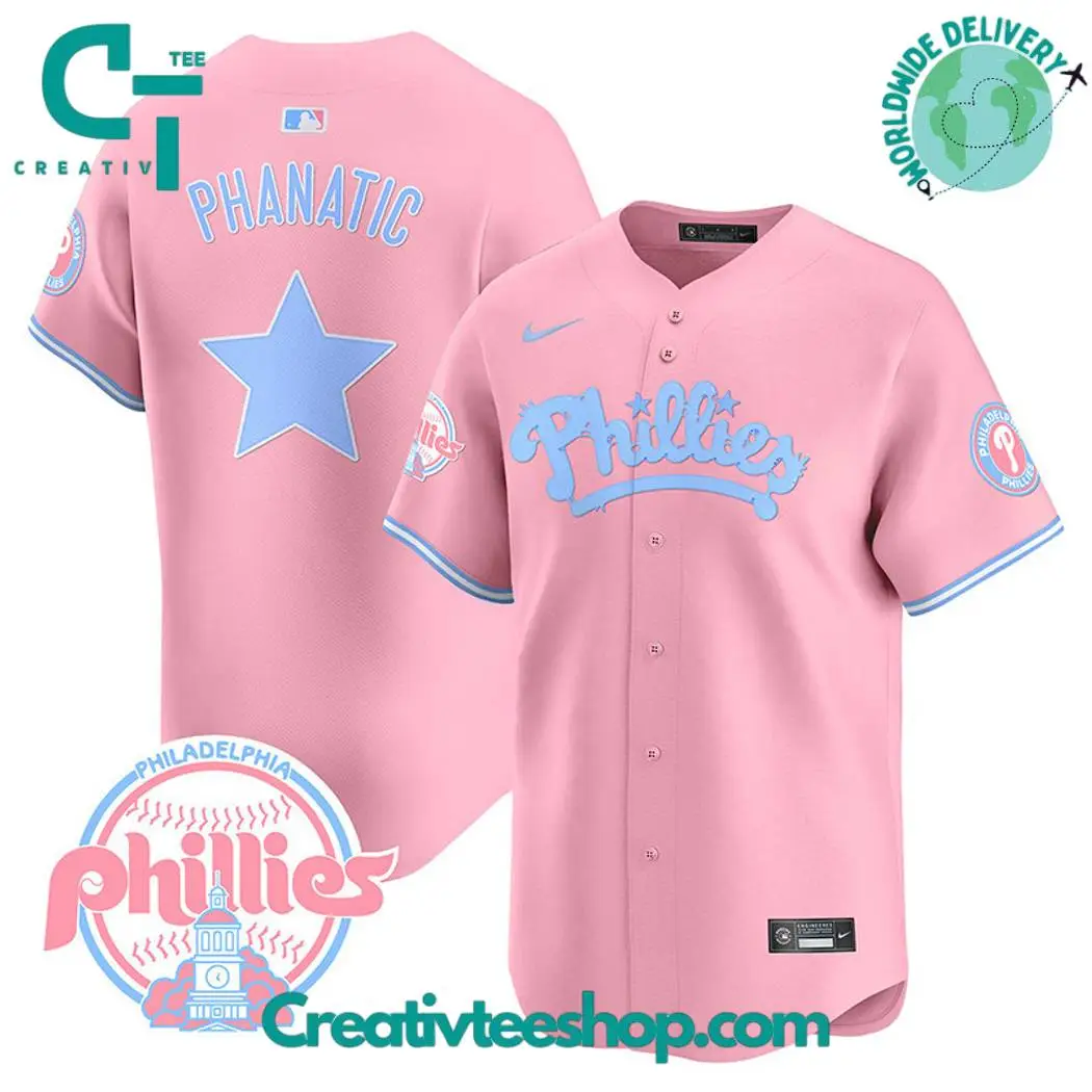 Philadelphia Phillies Bubblegum Pink Baseball Jersey