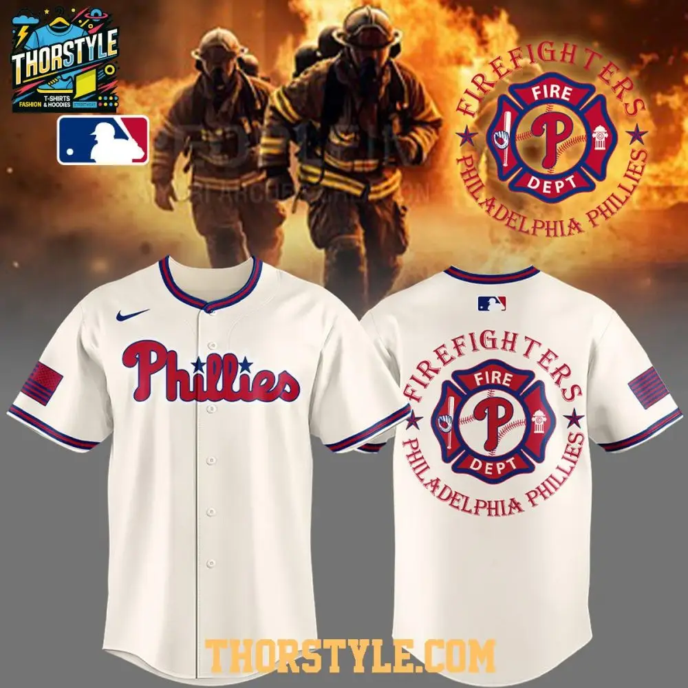 Philadelphia Phillies Firefighter Appreciation And Tribute Night 2026 Jersey