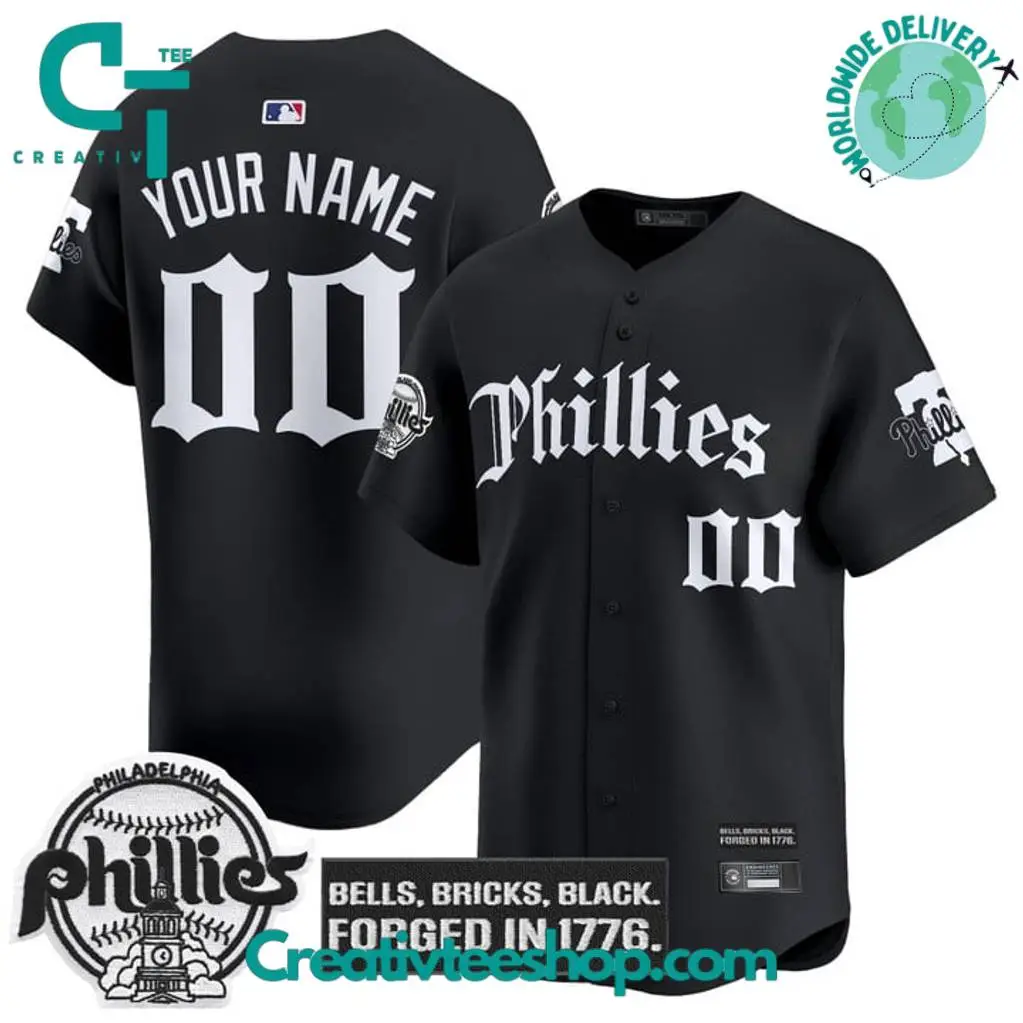 Philadelphia Phillies 'Gothic Liberty Edition' Special Baseball Jersey