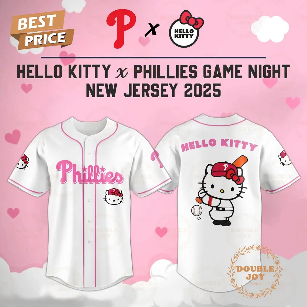 Philadelphia Phillies Hello Kitty X Cubs Game Night 2025 New Limited Edition Baseball Jersey