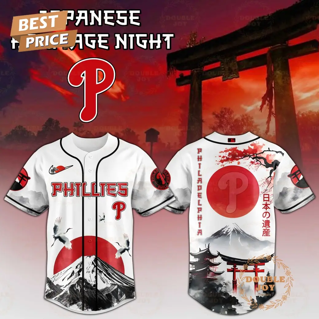 Philadelphia Phillies Japanese Heritage Night 2025 Limited Edition Baseball Jersey