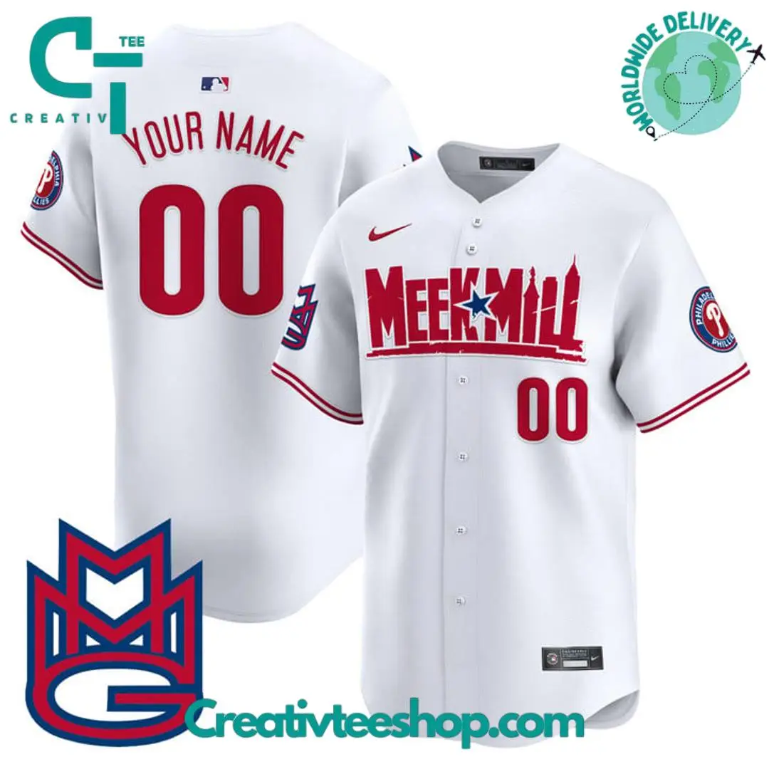 Philadelphia Phillies Meek Mill Special Edition Baseball Jersey