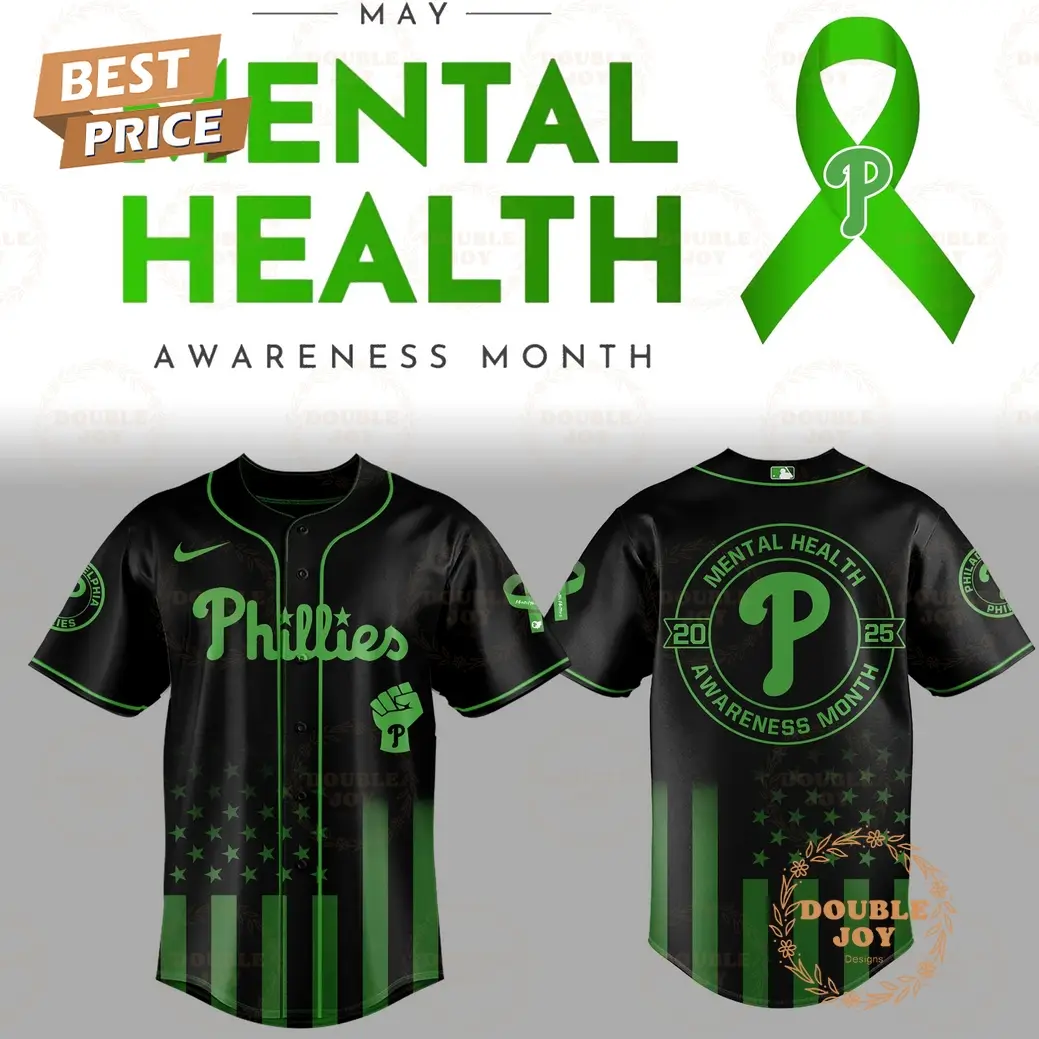 Philadelphia Phillies Mental Health Awareness Month 2025 Limited Edition Baseball Jersey