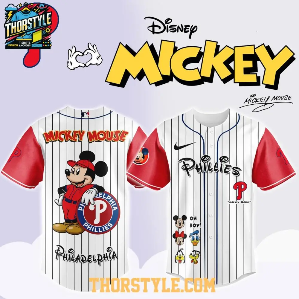 Philadelphia Phillies Mickey Mouse Game Night Oh Boy 2025 Baseball Jersey