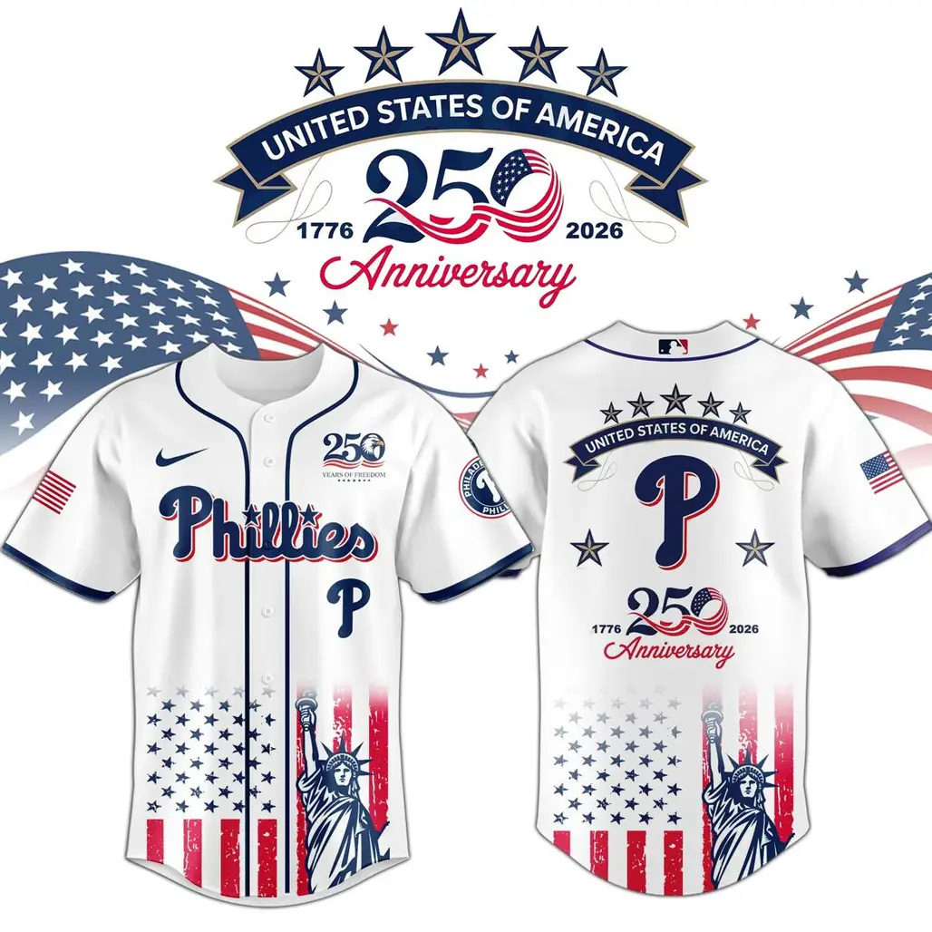 Philadelphia Phillies x America’s 250th Anniversary 2026 Baseball Jersey - Tazila