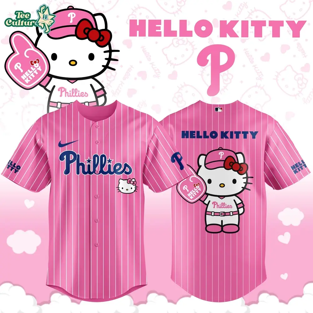 Philadelphia Phillies x Hello Kitty Night 2026 Limited Edition MLB Jersey Philadelphia Phillies x Hello Kitty Night 2026 Limited Edition MLB Jersey - Image 1