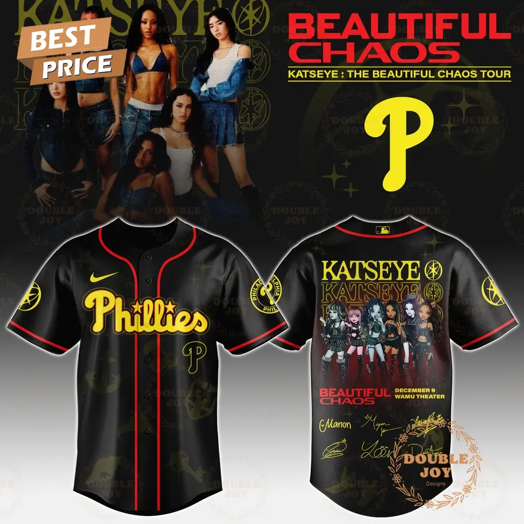 Philadelphia Phillies x Katseye "The Beautiful Chaos Tour" 2025 Baseball Jersey