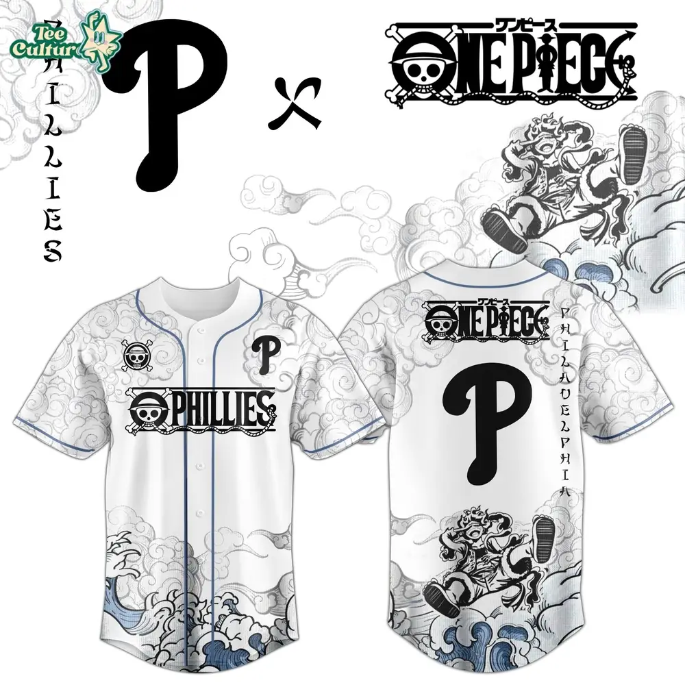 Philadelphia Phillies x One Piece Jersey 2026 Luffy Gear 5