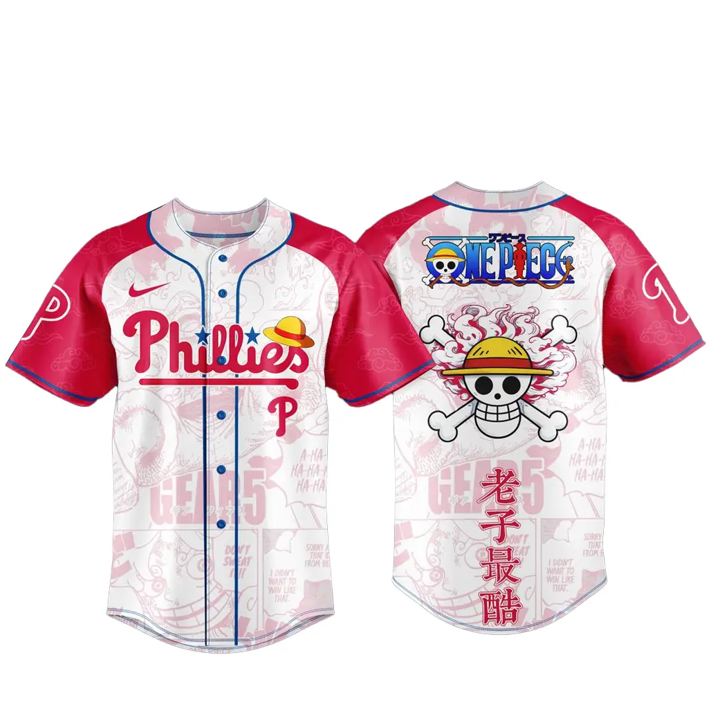 Philadelphia Phillies x One Piece Night 2026 Game Baseball Jersey - Tazila