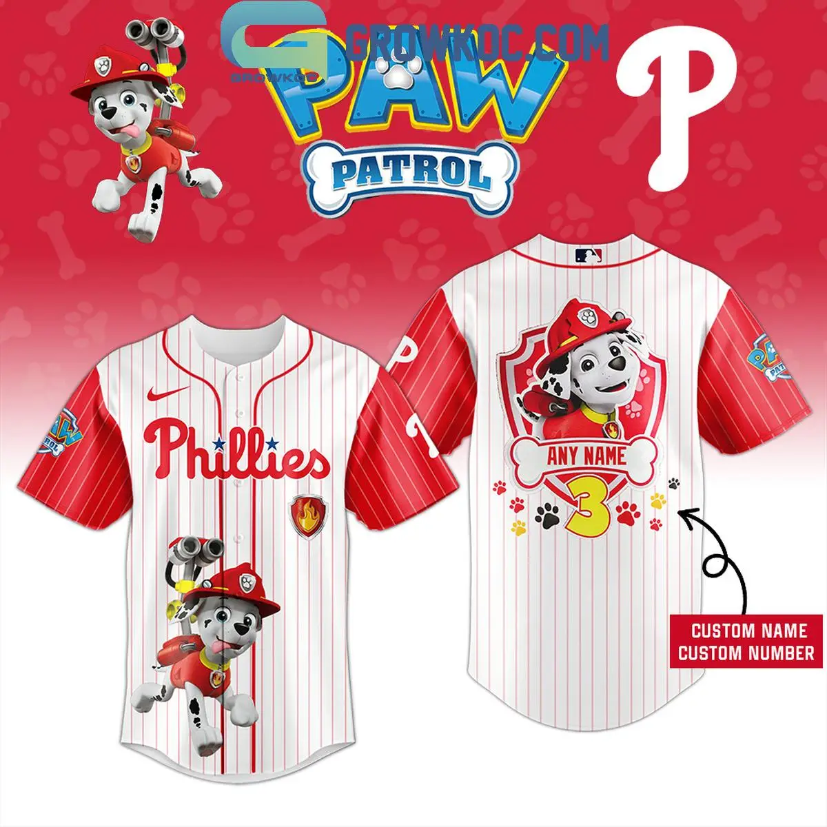 Philadelphia Phillies x Paw Patrol Night Jersey