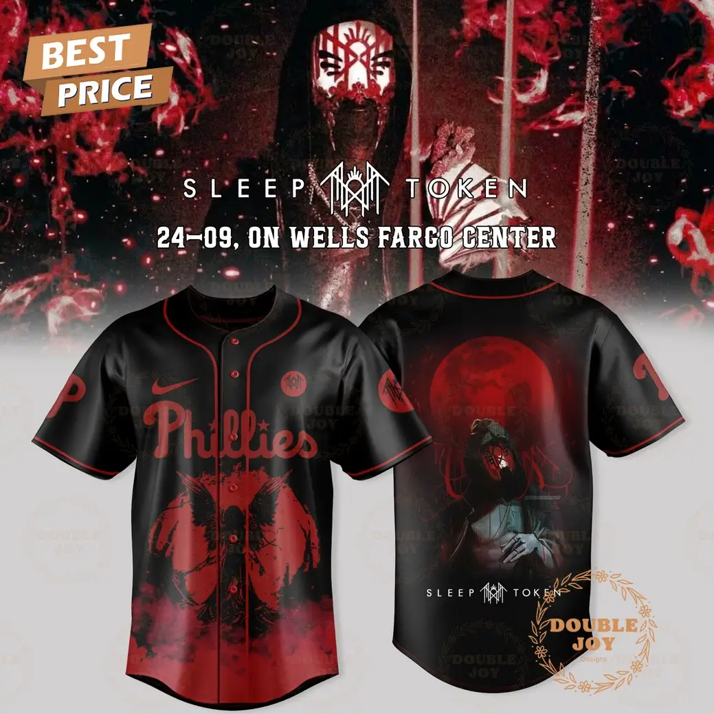 Philadelphia Phillies x Sleep Token Even in Arcadia Tour Limited Edition 2025 Baseball Jersey
